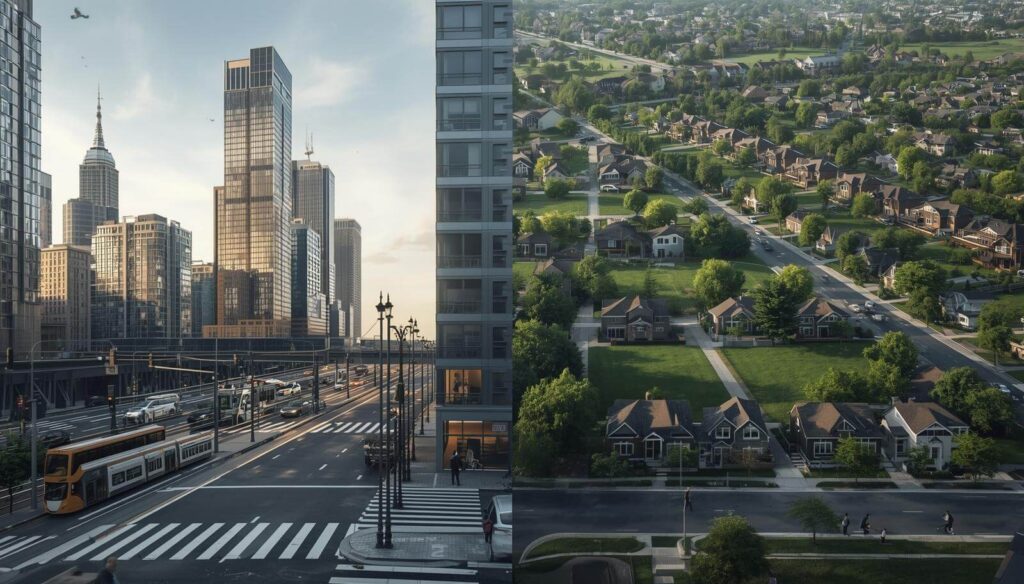 Learn the difference of Urban vs. Suburban