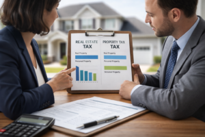 Is real estate tax the same as property tax